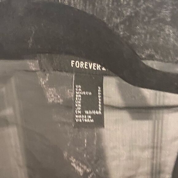 Forever21 black Sheer blouse women’s size small EUC - Picture 3 of 4
